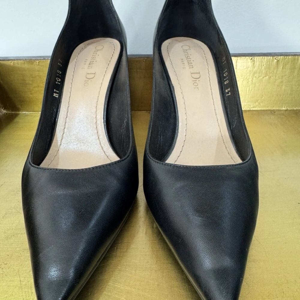 Dior Black Leather Heels